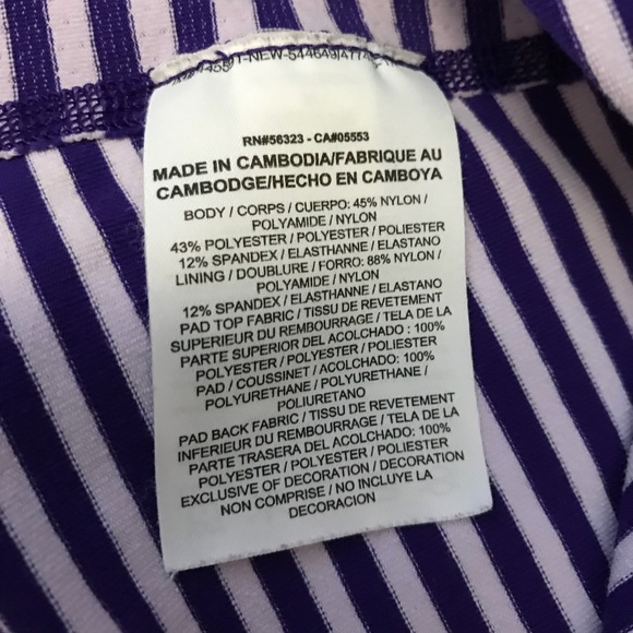 Nike Purple and Lilac Striped Tank. - Picture 2 of 5
